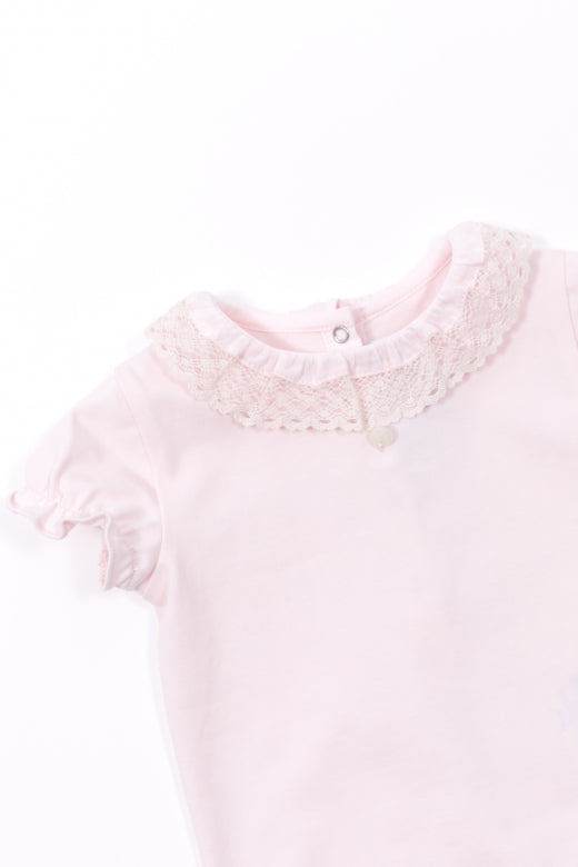 Tartine Et Chocolat's Hand Embroidered Baby Body Suit