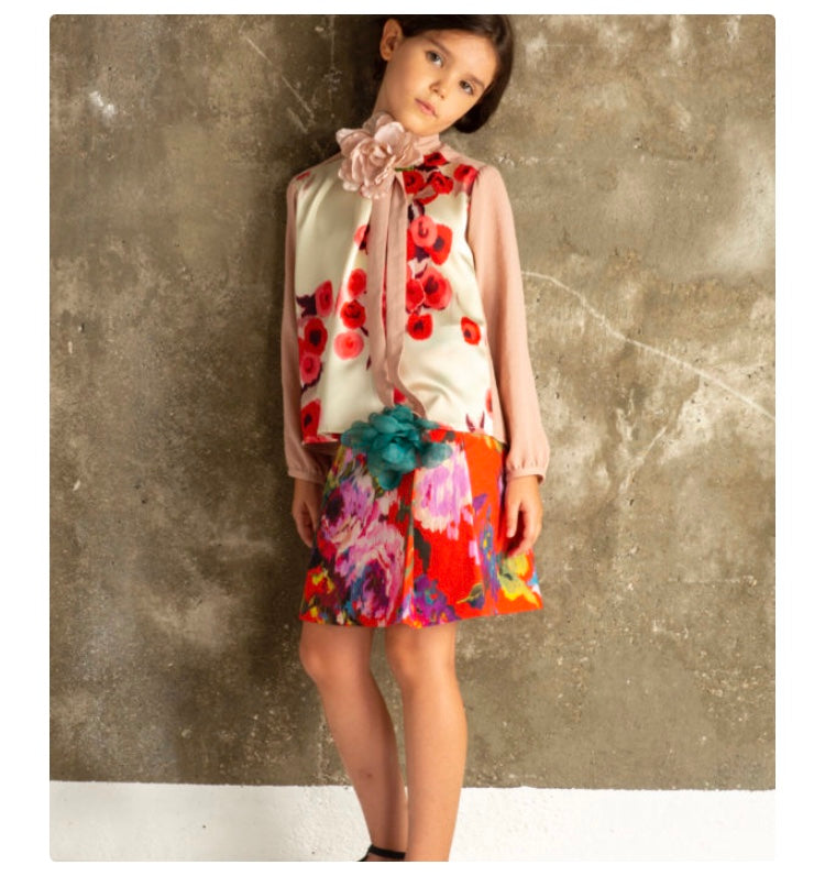 Flower Printed Skirt